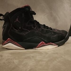 Jordan True Flight Sneakers Men's Size 10.5 Black Red Silver 342964-001